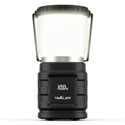 Produktbild: Tavaler Camping Laterne 8000 mAh Akku USB C Aufladbar Campinglampe mit LED Batterieanzeige Bildschirm Camping Licht IP65 Wasserdicht Campingleuchte für Wandern Outdoor, Notfall, Power Bank