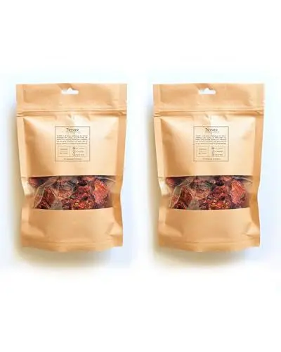 Produktbild: Tavazo® 2x50gr Sonnengetrocknete Tomaten, Sehr leicht gesalzen, 100% natürliche getrocknete Tomaten Premium Qualität Getrocknetes Gemüse - ungeschwefelt -Glutenfrei, Vegan