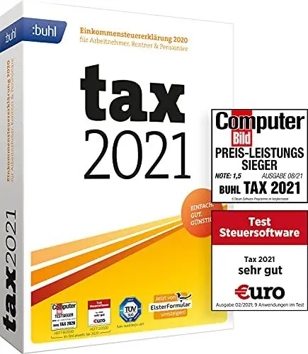 Produktbild: Tax 2021 (für Steuerjahr 2020 | Standard Verpackung)