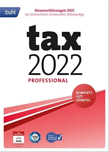 Produktbild: Tax 2022 Professional (für Steuerjahr 2021|PC Aktivierungscode per Email)