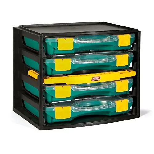 Produktbild: TAYG Multibox N° 1 (inkl. 4 Kleinteileboxen N° 22, Aufbewahrungssystem für Kleinteile, Box stapelbar, für Werkzeug, Maße 335x250x275 mm) 484960