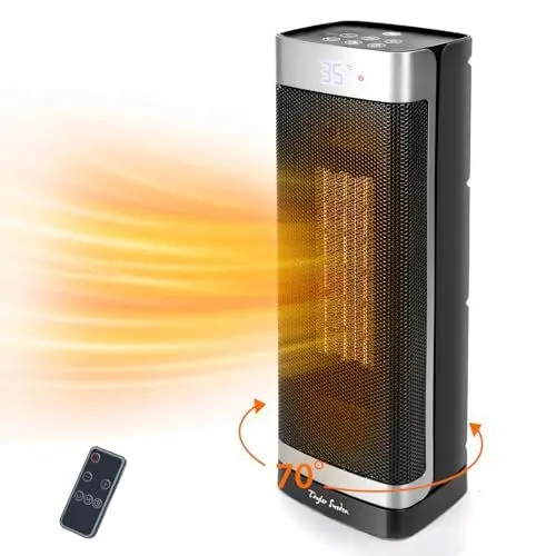 Produktbild: Taylor Swoden Fiery pro - 2000W PTC Elektroheizung für den Innenbereich, 24-Stunden-Timer, 70° Oszillation, 4 Modi, keramik heizlüfter energiesparend mit Fernbedienung.