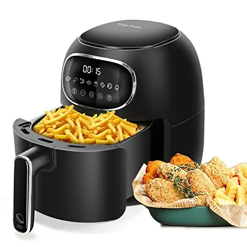 Produktbild: Taylor Swoden Joke - Heißluftfritteuse ohne Öl, 3 L, Heissluft Fritteusen mit 8 Programmen, Digitaler LED Touchscreen, Antihaftbeschichtung, Zeit und Temperatur einstellbar, BPA frei, 1300 W