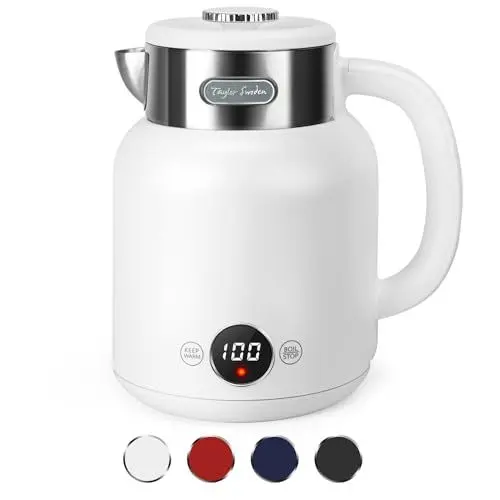Produktbild: Taylor Swoden Zoey - Wasserkocher Edelstahl mit Temperatureinstellung, 2200 W, 1,7 L, LED-Anzeige, 1 Stunde Warmhalten, Automatische Abschaltung, Energiesparend