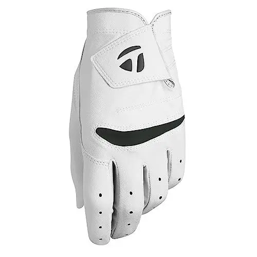 Produktbild: TaylorMade Stratus Golfhandschuh für Herren, weich, Größe L, Weiß