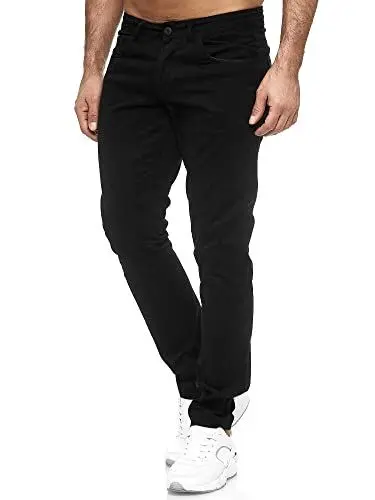 Produktbild: Tazzio Herren Denim Stretch-Jeans im Destroyed Look 165251 (42W/36L, Schwarz)