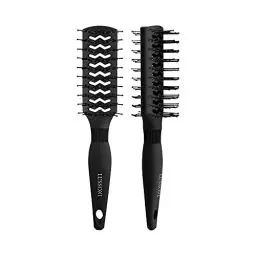 Produktbild: TB TOOLS FOR BEAUTY T4B LUSSONI DuoVent Brush Professionnelle Doppelseitige Styling Haarbürste für Sehr Kurze Haare Entwirrbürste Antistatisch Schwarz, 1 stück x