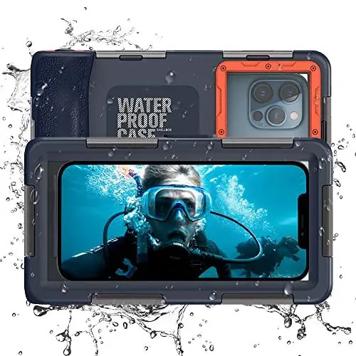 Produktbild: T-Bee Handyhülle wasserdichte IPX8 zum Schwimmen Universal Tauchabdeckung Unterwasser Handytasche für iPhone 13 12 Pro Max XR Samsung S9 S21 Huawei Google OnePlus Xiaomi LG