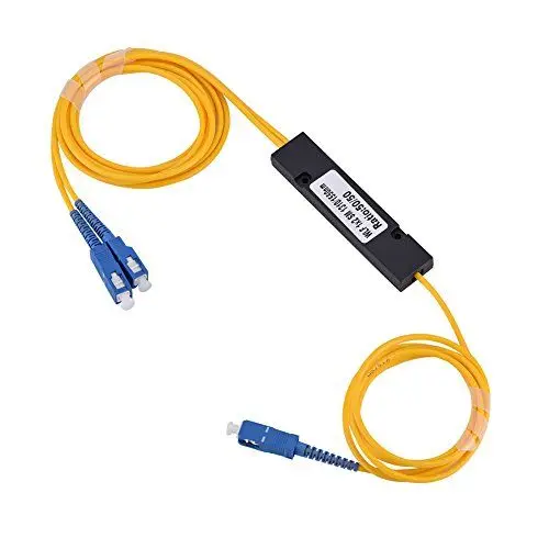 Produktbild: Tbest 1-zu-2-Singlemode-SC-Glasfaser-Splitterkabel mit SC-Steckerzubehör