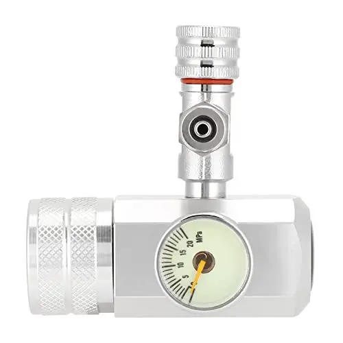 Produktbild: Tbest Co2 Druckminderer rium Co2-Regler rium Big Single Gauge Display W21.8 Luftpumpenzubehör rium Und Zubehör (er Einzelzähler G5/8 Ohne Blasenzähler)