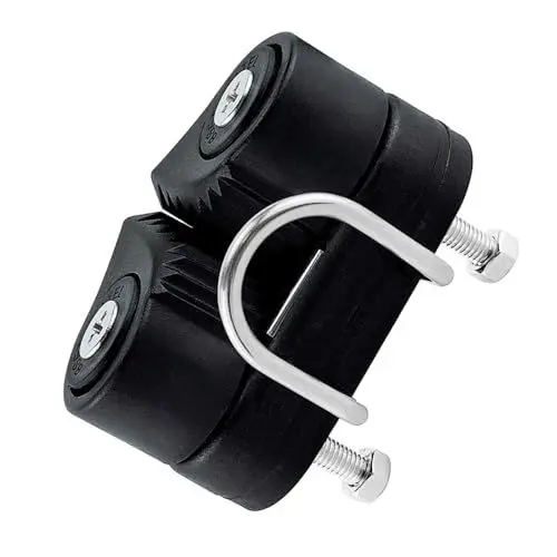 Produktbild: Tbest Fast Entry Cam Cleat, Nylon Cam Cleat Fast Entry Wire Fair Marine Boat Hardware für 3–12 Mm Seil, 300 Kg Maximale Belastung (Black)