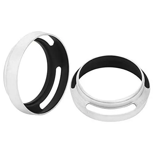 Produktbild: Tbest Objektiv, 2 Stück Aluminiumlegierung 52 Mm Silber Kamera Metall Gegenlichtblende Ersatz für Leica