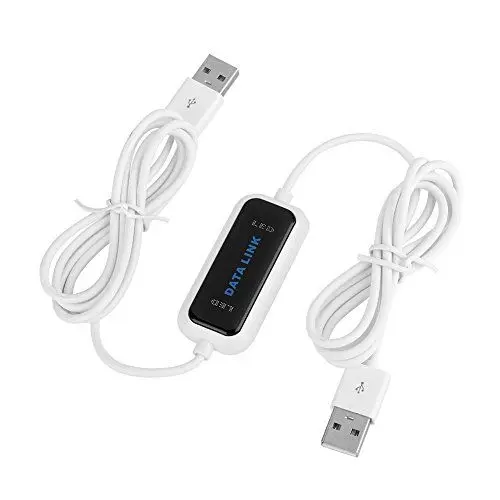 Produktbild: Tbest Pc Zu Pc Linkkabel, USB Link Kabel,Datenübertragungskabel Pc Zu Pc, USB 2.0 Online Laptop PC zu PC Daten Link Datei Transfer Kabel Brücke EC