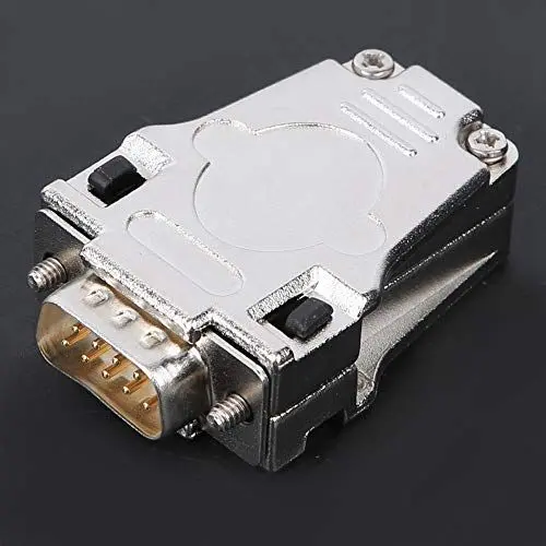 Produktbild: Tbest Serielle Adapter, D-SUB Serieller Anschluss Flammhemmender 9-poliger 2-reihiger Stecker mit Metallgehäuse