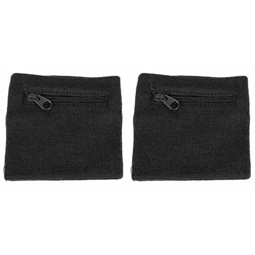 Produktbild: Tbest Sport-Armband, Atmungsaktiv, Weiche Reißverschlusstasche, Sport-Handgelenk-Geldbörse, Schweißband für Laufen, Basketball
