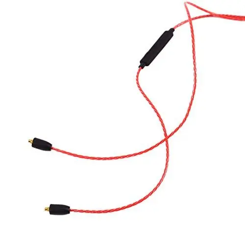 Produktbild: Tbest und Kopfhörer, und Kopfhörer,Computerzubehör und Peripherie,Ersetzen Sie das Upgrade-Kabel 3,5 Mm Klinke für MMCX-Anschluss SE215 SE425 SE535 Kopfhörer Schwarz (Rot)