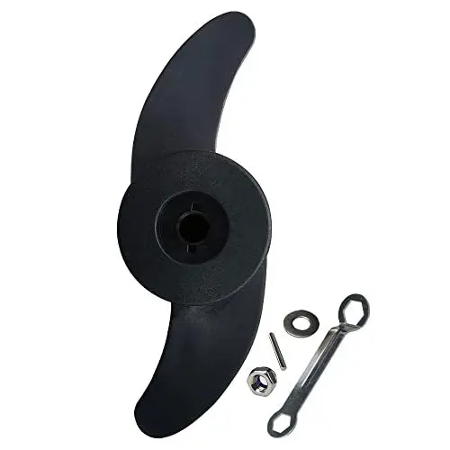 Produktbild: T-BOKO Marine Propeller mit 2 Klingen (7,6 cm Durchmesser), Ersatz-Zubehör für elektrischen Außenbordmotor, geeignet für 14,5 kg, 20,9 kg, 18,1 kg