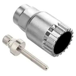 Produktbild: TBoonor Fahrrad Innenlager Entferner, Werkzeug Kurbelabzieher Entferner, 24 mm Universal 20 Zähnen Anti-Rutsch-Werkzeug,Innenlagerschlüssel für Shimano/VP/FSA/LP Innenlager