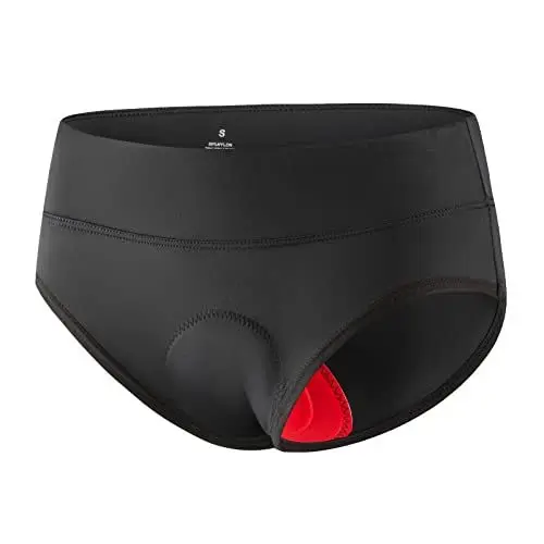 Produktbild: TBoonor Radlerhose Damen Gepolstert, Atmungsaktive Radunterhose Fahrradunterhose - Fahrrad Unterhosen Damen Radsport Leichte Schnell Trocknende Fahrradhose mit 4D Sitzpolster（L）