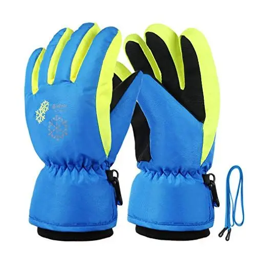 Produktbild: TBoonor Winterhandschuhe für Kinder Handschuhe Warme Skihandschuhe Wasserdichte und Winddichte Verdickt Winterzeit Handschuhe Geeignet für Jungen und Mädchen im Outdoor Sport