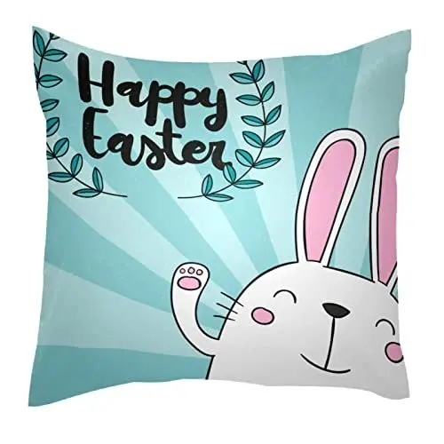 Produktbild: TBOUOBT Dekokissen Fall Kissenbezug, Dekorationen für Sofa Couch Bett Stuhl,Ostern Karikatur Kaninchen