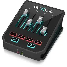 Produktbild: TC Helicon GoXLR MINI Online-Broadcast-Mixer mit USB-/Audio-Schnittstelle und Midas-Vorverstärker, 9.4×8.5×4.6/ 239×216×116mm