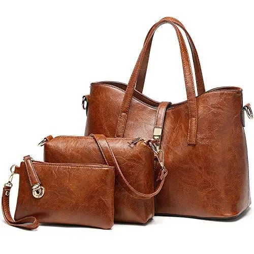 Produktbild: TcIFE Handtasche Damen Groß Handtaschen Set Für Frauen Umhängetasche Taschen 3-Teiliges Set