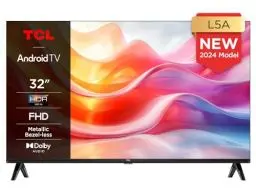 Produktbild: TCL 32L5A, 32 Zoll Fernseher, FHD, HDR smart TV unterstützt bei Android TV (Kindermodus, Dolby Audio, kompatibel mit Google Assistant)