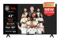 Produktbild: TCL 43PF650 43-Zoll 4K Ultra HD, HDR TV, Smart LED Fire TV (Dolby Vision, Dolby Atmos, DTS, HDR 10, Alexa integriert, Airplay2, Miracast)