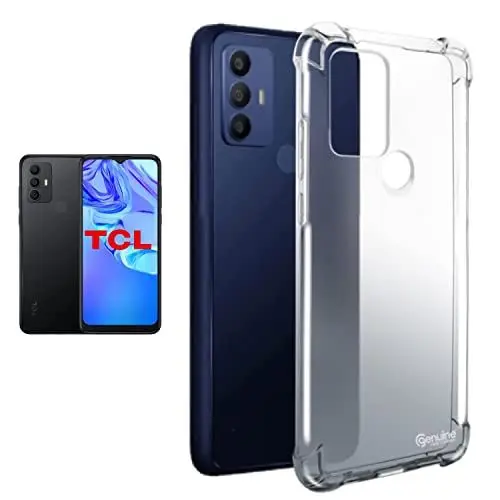 Produktbild: Made for TCL transparente, stoßfeste Hülle für TCL 305, 306, 30e, 30se, farblos, TPU, stoßdämpfend, verstärkte Ecken