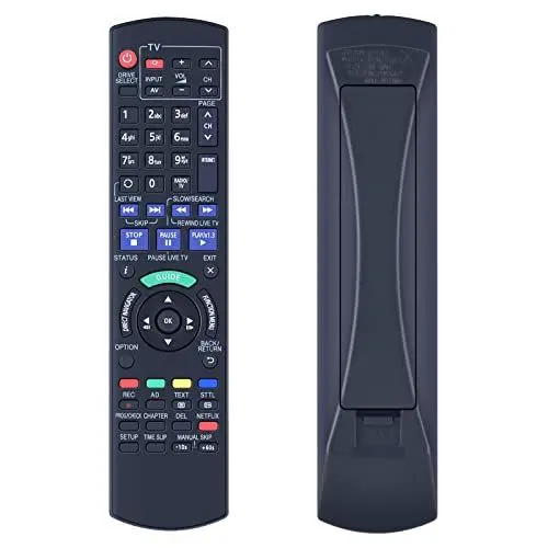 Produktbild: TCNOUMT N2QAYB000780 ErsatzFernbedienung Kompatibel für Panasonic Disc DVD HDD Recorder IR6 DMR-HWT230 DMR-HWT230EB DMR-HWT130 DMR-HWT130EB DMR-HW120EBK