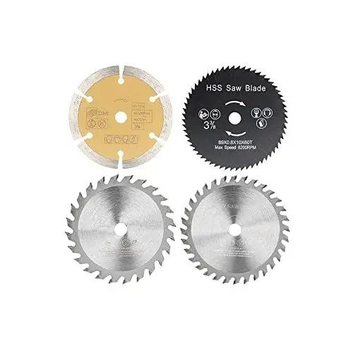 Produktbild: TCT-Sägeblatt 89 x 10 mm Holztrennscheibe Hartmetallbestücktes Kreissägeblatt for PVC-Kunststoff-Schneidwerkzeuge for die Holzbearbeitung(4pcs Set)