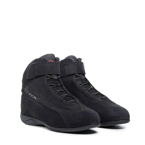 Produktbild: TCX - Lady Sport, Damen-Motorradschuhe, Zertifizierter Schuh, Bequem und Vielseitig, Obermaterial Wildleder, Schnürung und Klettverschluss, Schwarz