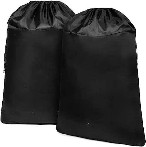 Produktbild: TEABAN Wäschesack Reise Wäschebeutel Schmutzwäsche: Wäschesack groß - Travel Laundry Bag - Wäschesäcke Schwarz Einfarbig Schmutzwäschebeutel