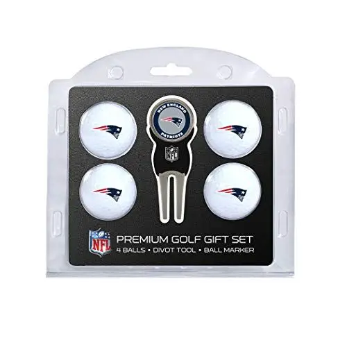 Produktbild: Team Golf Unisex-Erwachsene 31706 New England Patriots 4 Golfbälle und Pitchgabel, Verschiedene Teamfarben, Einheitsgröße