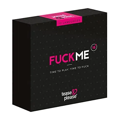Produktbild: Tease & Please FuckMe Game (10 Sprachen) - Spiele für Erwachsene zum Ausprobieren neuer Sexstellungen mit inkludierten Attributen - Erotische Spiele für etwas Spaß im Schlafzimmer für Erwachsene