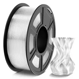 Produktbild: TECBEARS PETG Filament 1.75 mm Transparent, Stärker Zähigkeit PETG 3D Drucker Filament, 1kg Spule, Maßgenauigkeit +/- 0,02 mm, Kompatibel mit FDM Drucker, Clear