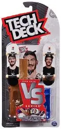 Produktbild: Tech Deck Versus Serie - Fingerboard 2er-Set mit Hindernis, Trickkarten und Zubehör (Zufallsauswahl - Sortierung mit verschiedenen Produkten) zum Fingerboarden und Sammeln