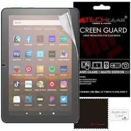Produktbild: TECHGEAR (2 Stück Matte Displayschutzfolien Kompatibel mit Neue Amazon Fire HD 10 / HD 10 Plus Tablette (2021 11. Generation) Matte Anti Glare Blendschutz Schutz folie für Neue Fire HD 10 2021