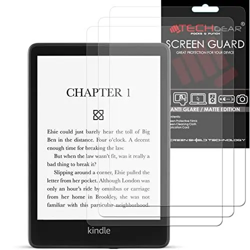 Produktbild: TECHGEAR 3 Stück Anti Glare Matt Displayfolie Kompatibel mit Amazon Kindle Paperwhite 5 / Paperwhite Signature/Paperwhite Kids 6,8