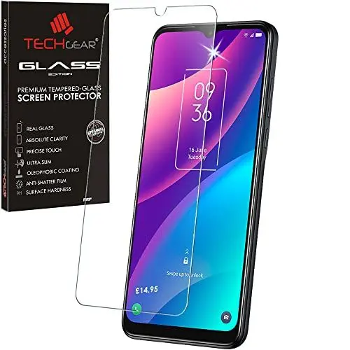Produktbild: TECHGEAR GLAS kompatibel mit TCL 306 / TCL 30 SE Displayschutzfolie aus gehärtetem Glas (2.5D Runde Kante) (9H Härte) (Crystal Clarity) (Kratzfest) (No-Bubbles) TCL 306 / TCL 30 SE Schutzfolie