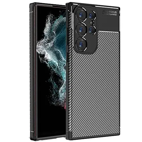 Produktbild: TECHGEAR Hülle, Kompatibel mit Samusng Galaxy S23 Ultra hülle (CarbonFlex Case) Ultra dünn TPU hülle, Flexibel Schutzhülle, Galaxy S23 Ultra 5G hülle