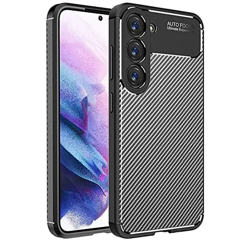 Produktbild: TECHGEAR Hülle, Kompatibel mit Samusng Galaxy S23 hülle (CarbonFlex Case) Ultra dünn TPU hülle, Flexibel Schutzhülle, Galaxy S23 5G hülle