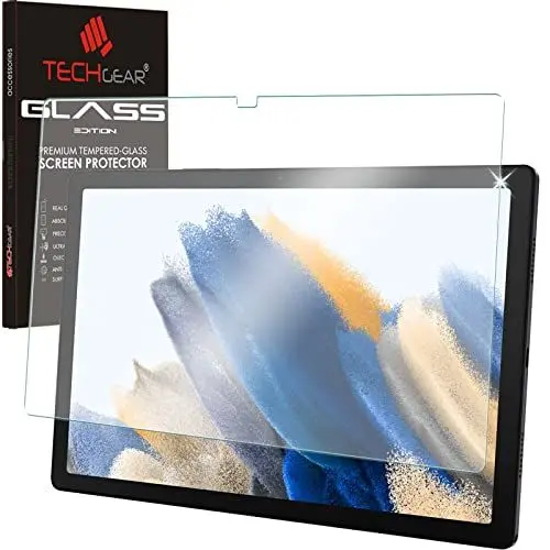 Produktbild: TECHGEAR Matte Glas kompatibel mit Galaxy Tab A8 10.5 Zoll, Matt Blendschutz Schutzfolie Auflage, Original gehärtetes Glas Displayschutzfolie kompatibel mit Samsung Galaxy Tab A8 2021 SM-X200/SM-X205