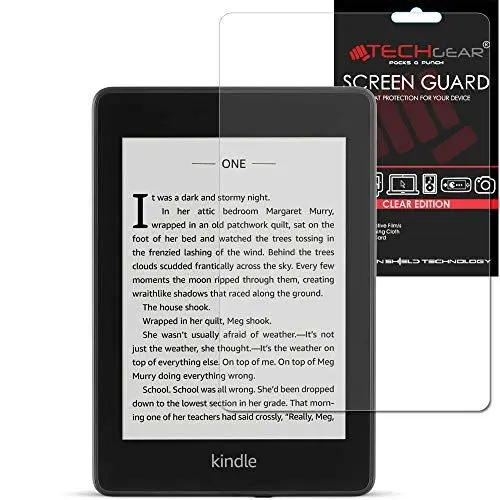 Produktbild: TECHGEAR Schutzfolie für Amazon Kindle Paperwhite 4 (10. Generation 2018) Folie, Full Screen Protector Ultra Klare Displayschutzfolie