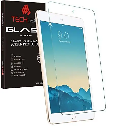 Produktbild: TECHGEAR iPad Mini 4, iPad Mini 5 (2019) Matt Schutzfolie - MATTE Blendschutz Schutzfolie Auflage, Original-gehärtetes Glas-Displayschutzfolie kompatibel mit iPad Mini 4 / Mini 5 (5. Gen)