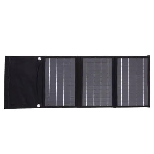 Produktbild: Technaxx 21W Solar Ladegerät mit USB Anschluss für das Handy, Powerbank, Tablet, andere - Perfekt für Wanderungen, Camping und Outdoor - Solar Ladetasche TX-207