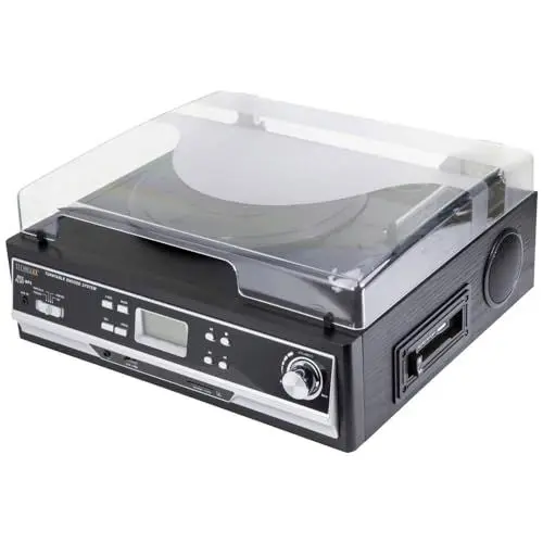 Produktbild: Technaxx 4717 Bluetooth Platten/Kassettendigitalisierer TX-22+ von LPs und Audiokassetten schwarz