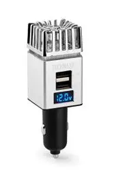 Produktbild: Technaxx Auto Luftreiniger Luftreiniger 12/24V 2xUSB, TX-130 in silber - Erfrischen und reinigen Sie die Luft in Ihrem Auto & entfernen Sie Zigarettenrauch, Smog, Dämpfe, Gerüche aus dem Auto