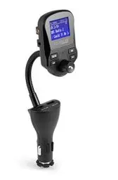 Produktbild: Technaxx FM DAB+ Transmitter FMT1500BT - Freisprecheinrichtung, Bluetooth V4.2, 2X USB, Mikrofon, Anrufe, MicroSD, DAB+ Radio via FM, AUX-IN, großes Display, Musik